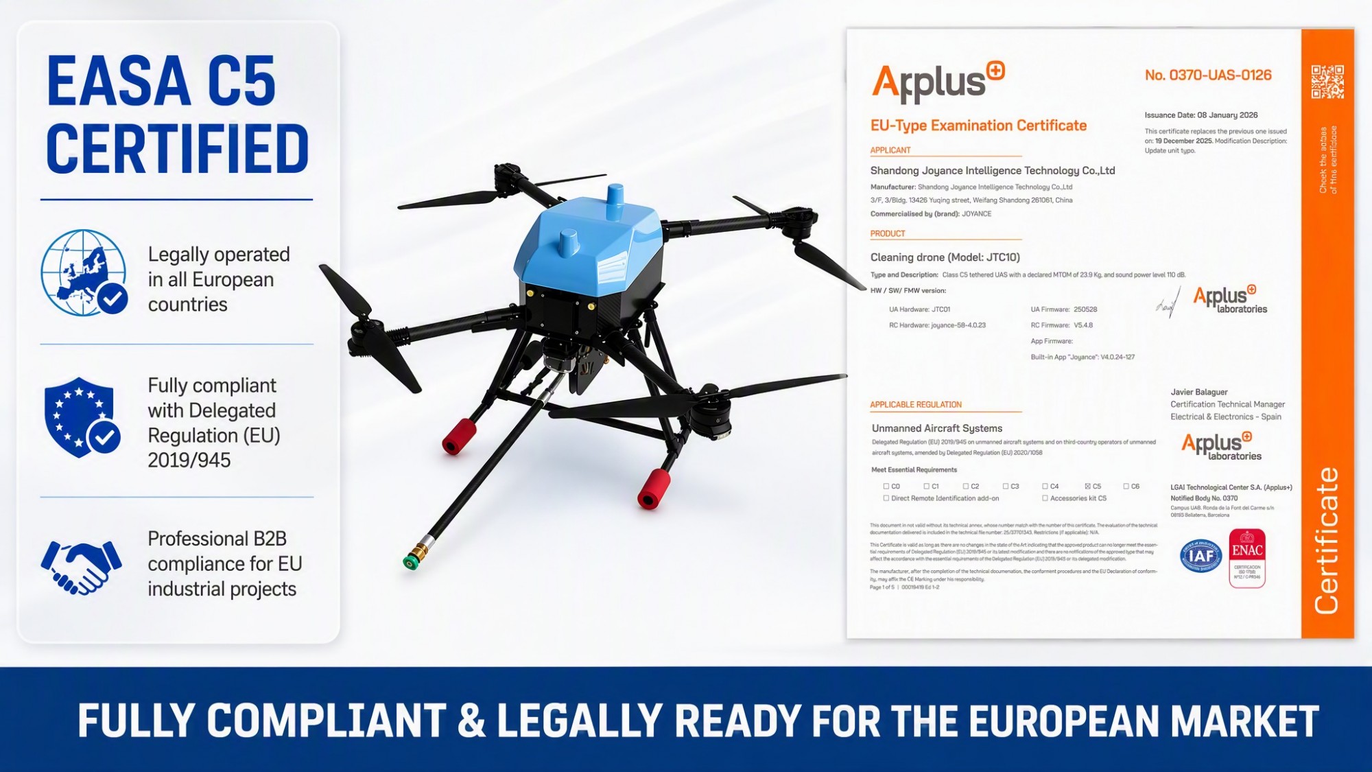 Joyance tech High Pressure Cleaning Drone for Building & Solar Panel Cleaning-drone agriculture sprayer, agriculture drone sprayer, sprayer drone, UAV crop duster