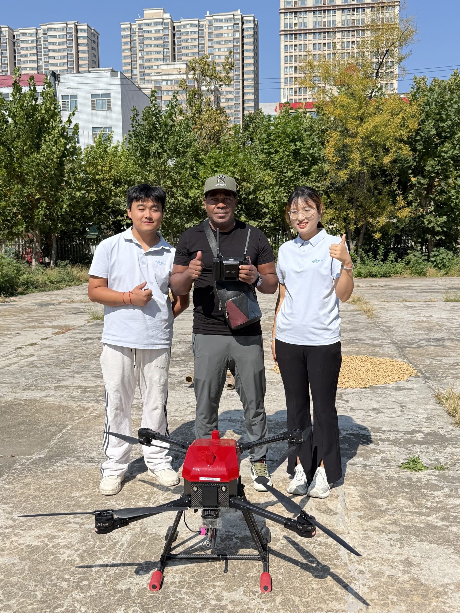 Caribbean Customer Visits JOYANCE TECH for Cleaning Drone Training-drone agriculture sprayer, agriculture drone sprayer, sprayer drone, UAV crop duster